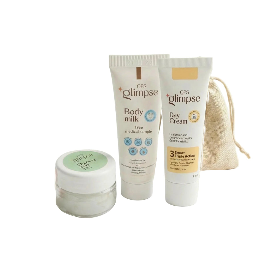 Mini Travel Set - Body Milk + Day Cream + Cleansing Balm