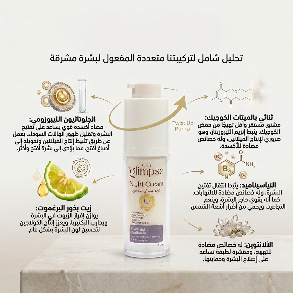 Night Cream Overnight Radiance - 30ml